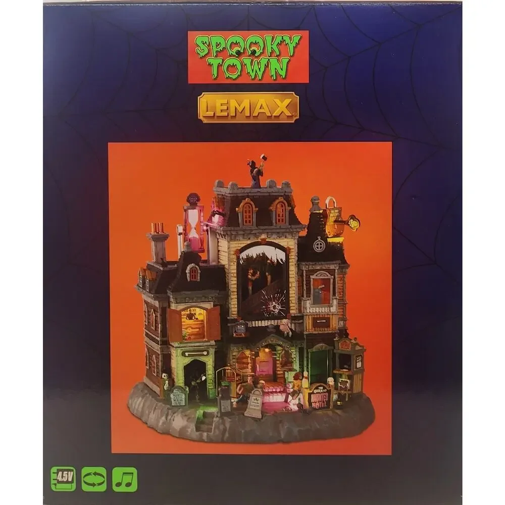 2021 Lemax Spooky Town The Horrid Haunted Hotel #15725 Used VG Halloween Village